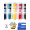 Набор стираемых цветных карандашей ACMELIAE 18цв.  картонном футляре (ACMELIAE 43739)
