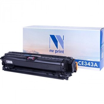 NV Print NVP-CE343AM Картридж совместимый NV-CE343A Magenta для HP Color LaserJet 700 M775dn /  700 M775f /  700 M775z /  700 M775z+ (16000k) NVP-CE343AM, Совместимость: HP LaserJet Color Enterprise 700 M775dn / M775f / M775z / M775z+, ресурс: 16000 стр.