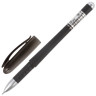 Ручка гелевая BRAUBERG Impulse, 0.5 мм, ригольчатый узел, грип, черная (BRAUBERG 141183)
