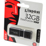 Носитель информации KINGSTON USB 3.1/3.0/2.0  32GB  DataTraveler 100 G3 черный BL1