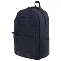 Рюкзак BRAUBERG DELTA универсальный, 2 отделения, холщовый, "Pulse", темно-серый, 44х30х14 см, 225296