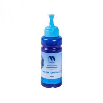 NV Print NVP-INK100PGM-LC Чернила  пигментные NV-INK100PGM-LC для аппаратов Epson (100ml) Light Cyan совместимые NVP-INK100PGM-LC, Совместимость: , ресурс: 0 стр.