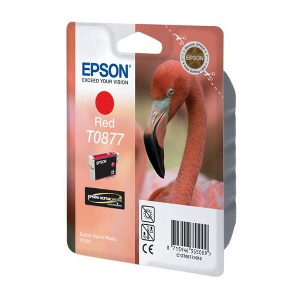 Epson C13T08774010 Картридж красный T0877 для Epson Stylus Photo R1900 (915 стр.) Установить до 06/2017