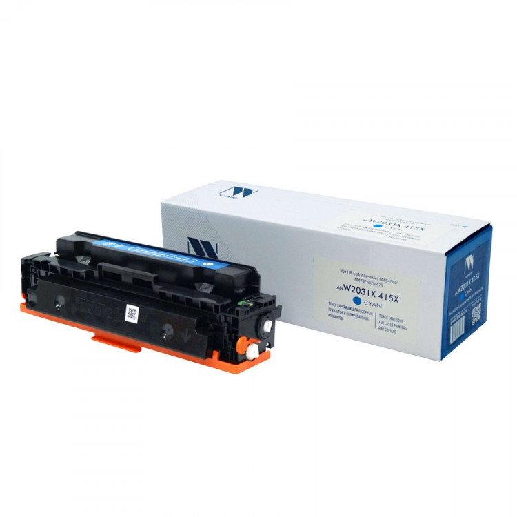 NV Print NVP-W2031X-415X-C Картридж совместимый NV-W2031X 415X Cyan (ОГРАНИЧЕНИЕ ПО ПРОШИВКАМ) для HP Color LaserJet M454DN / M479DW / M479 (6000k) до версии 002_2428A