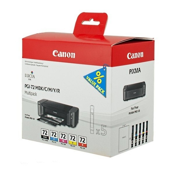 Canon 6402B009 Набор картриджей Canon PGI-72MBK/C/M/Y/R Multi Pack для PRO-10