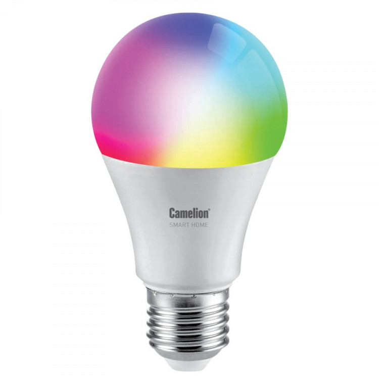 Лампа светодиодная Camelion Smart Home LSH11/A60/RGBCW/Е27/WIFI диммируемая 11Вт Е27 RGB BL1