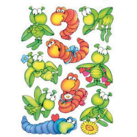 HERMA 6892 НАКЛЕЙКИ MAGIC ЖУЧКИ И ЧЕРВЯЧКИ