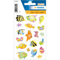 HERMA 6921 Наклейки MAGIC Южные рыбки (стразы)
