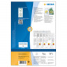 HERMA 4476 (круглые) Этикетки самоклеющиеся Бумажные А4, д. 40 мм, цвет: Белый, клей: не перманентный (removable - обладает свойствами стикера), для печати на: струйных и лазерных аппаратах, в пачке: 100 листов/2400 этикеток