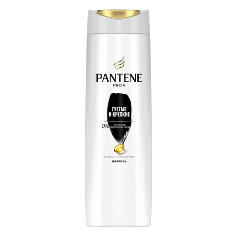 Шампунь 400 мл, PANTENE (Пантин) "Густые и крепкие", для тонких и ослабленных волос, PT-81471253