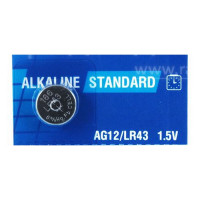 Батарейка ROBITON STANDARD R-AG12 (0% Hg) AG12 LR43 386 186 МЦ-1142 Отрывной блок (1 шт.)