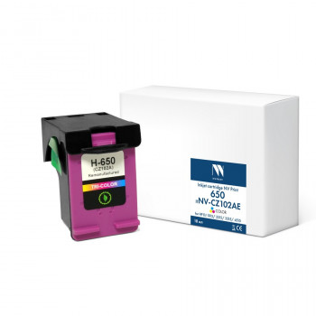 NV Print NVP-CZ102AE Струйный картридж 650 (NV-CZ102AE) Color для HP DJ 1015 / 2515 / 3515 / 4515 (18 мл) совместимый NVP-CZ102AE, Совместимость: , ресурс: 0 стр.