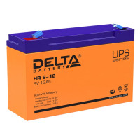 Energon Delta HR 6-12 Аккумуляторная батарея DELTA HR 6-12 (6В / 12Ач, Тип: AGM, Клемма: F1, ДхШхВ: 151х50х94мм (Полная высота: мм), срок службы: 8 лет, Гарантия: 1г, вес: 1,85кг)
