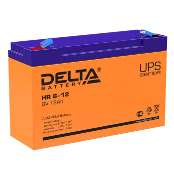 Energon Delta HR 6-12 Аккумуляторная батарея DELTA HR 6-12 (6В / 12Ач, Тип: AGM, Клемма: F1, ДхШхВ: 151х50х94мм (Полная высота: мм), срок службы: 8 лет, Гарантия: 1г, вес: 1,85кг) 