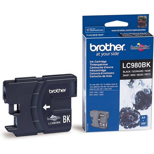 Brother LC980BK Картридж Brother LC-980BK для DCP145C/165C/195C/375CW/MFC250C чёрный (300стр)