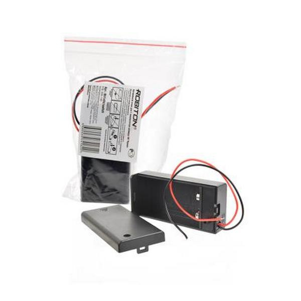 Отсек для элементов питания ROBITON Bh1x9V/switch с выключателем и двумя проводами PK1