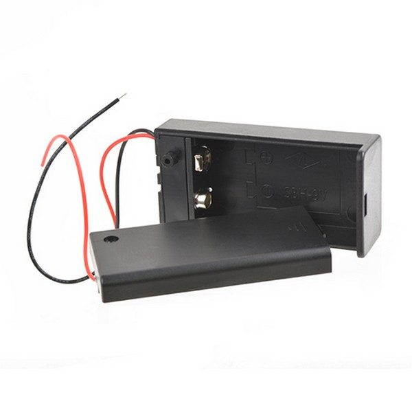 Отсек для элементов питания ROBITON Bh1x9V/switch с выключателем и двумя проводами PK1