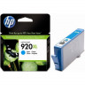 HP CD972AE Картридж №920 XL голубой HP OfficeJet 6000/6500/7000 (6мл) Уценка: установить до 02/2013