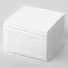Салфетки бумажные 100 штук, 24х24 см, LAIMA, белые, 100% целлюлоза, 126907