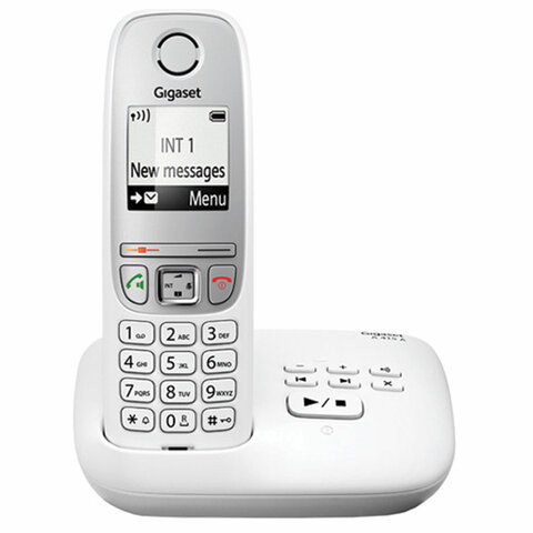 Радиотелефон Gigaset A415A, память 100 номеров, АОН, повтор, часы, черный, S30852H2525S302