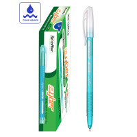 Ручка шариковая Flexoffice Cyber 0,5 мм., цвет корпуса зеленый, Синяя, Комплект 12 шт. (FLEXOFFICE FO-025GB BLUE)