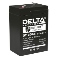 Energon Delta DT 6045 Аккумуляторная батарея DELTA DT 6045 (6В / 4,5Ач, Тип: AGM, Клемма: F1, ДхШхВ: 70х47х100мм (Полная высота: 107мм), срок службы: 5 лет, Гарантия: 1г, вес: 0,75кг)