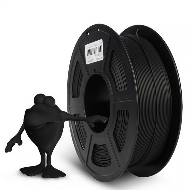 NV Print NVP-3D-PLA-MATTE-BLACK Филамент NVPRINT PLA Matte Black для 3D печати диаметр 1.75мм  длина 330 метров  масса 1 кг