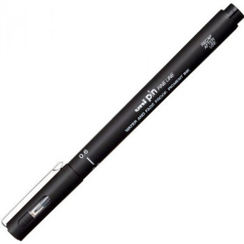 Ручка капиллярная UNI Pin Fine Line 06, 0.6 мм, черный (UNI PIN 06-200) РIN-200 - идеальный графический инструмент для работы и творчества, подходит для выполнения чертежей, каллиграфии, леттеринга и рисунков!