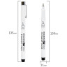 Капиллярные ручки линеры 9 шт., черные, 0,05-0,8 мм / Кисть S, BRAUBERG ART DEBUT, 143944