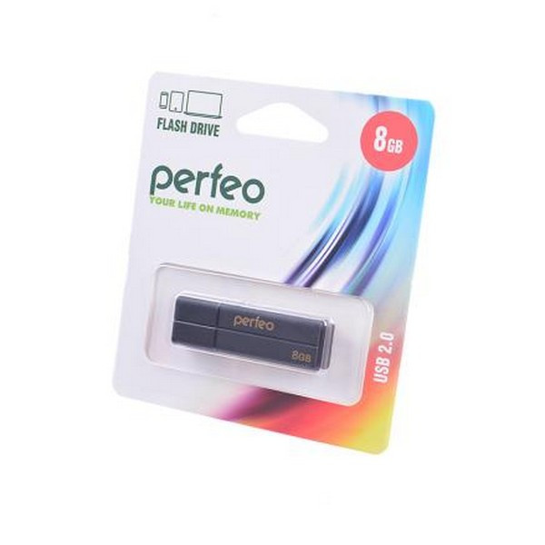 Носитель информации PERFEO PF-C01G2B008 USB 8GB черный BL1