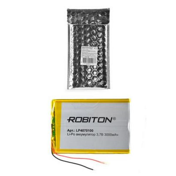 Аккумулятор ROBITON LP4070100 3.7В 3000мАч PK1