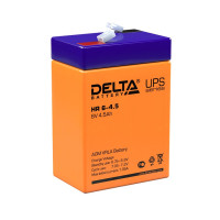 Energon Delta HR 6-4.5 Аккумуляторная батарея DELTA HR 6-4.5 (6В / 4,5Ач, Тип: AGM, Клемма: F1, ДхШхВ: 70х47х101мм (Полная высота: 107мм), срок службы: 8 лет, Гарантия: 1г, вес: 0,85кг)