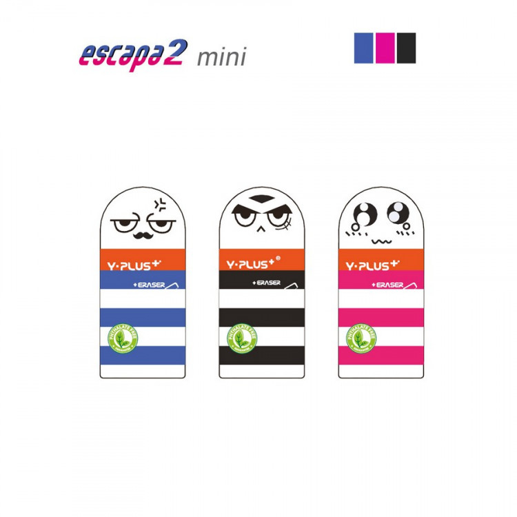 Ластик Y-Plus Escapa Mini ассорти, фантазийный, размер: 39х18х11,5 мм., 1шт. (Y-PLUS EX120410)