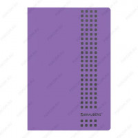 Тетрадь BRAUBERG Metropolis, А4, 48 л, клетка, обложка пластик, скоба, фиолетовый, 1 шт. (BRAUBERG 403402)