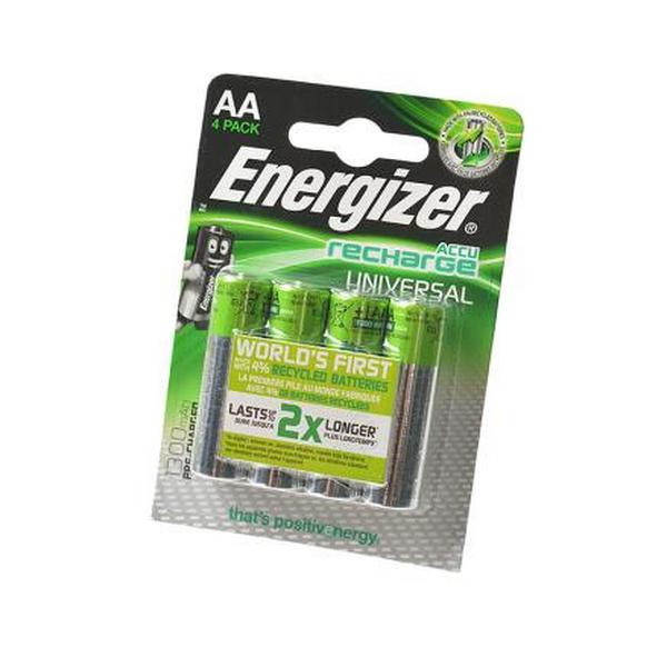 Аккумулятор Energizer Recharge Universal АА 1300мАч  BL4 (Комплект 4 шт.)