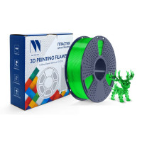 NV Print NVP-3D-PLA-P-TRANSP-GREEN Филамент NVPRINT PLA+ Transparent Green для 3D печати диаметр 1.75мм  длина 330 метров  масса 1 кг