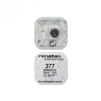 Батарейка RENATA SR626SW  377 (0%Hg) Тип: S626LЦена: за 1 шт.