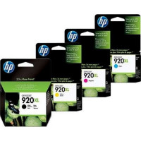 HP CD972AE, CD973AE, CD974AE, CD975AE  Комплект картриджей №920 XL голубой, пурпурный, желтый, черный (HP №920 XL SET) Уценка: Просрочен