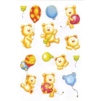 HERMA 3482 Decor Наклейки Мишки с воздушными  шарами