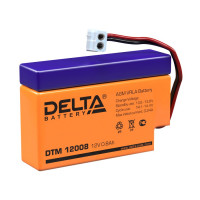 Energon Delta DTM 12008 Аккумуляторная батарея DELTA DTM 12008 (12В / 0,8Ач, Тип: AGM, Клемма: T13, ДхШхВ: 96х25х62мм (Полная высота: 62мм), срок службы: 6 лет, Гарантия: 1г, вес: 0,4кг)