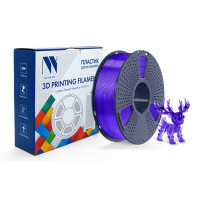 NV Print NVP-3D-PLA-P-TRANSP-PURPLE Филамент NVPRINT PLA+ Transparent Purple для 3D печати диаметр 1.75мм  длина 330 метров  масса 1 кг