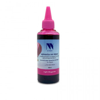 NV Print NVP-INK100LM Чернила универсальные на водной основе NV-INK100LM для аппаратов Epson (100ml) Light Magenta совместимые NVP-INK100LM, Совместимость: , ресурс: 0 стр.