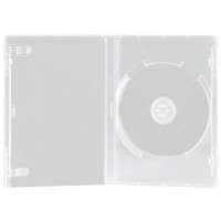 Футляр на 1 DVD диск, белый полупрозрачный, 14 мм