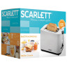 Тостер SCARLETT SC-TM11008, 700Вт, 2 тоста, 6 режимов, пластик, белый