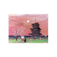 Папка-конверт на кнопке Comix Traveling А5 География Япония (COMIX A1854 JP)
