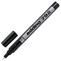 Маркер краска Edding 792 (001), лаковый, 0,8 мм, металлический наконечник, пластиковый корпус, черный (Edding E-792/1)