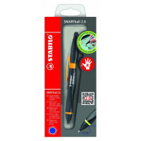 Ручка-Стилус Stabilo Smartball 2.0 Для Правшей, Корпус: Черный/Оранжевый, Цвет Чернил Синий  0,5 мм. Блистер (STABILO 1852/4-41-1)