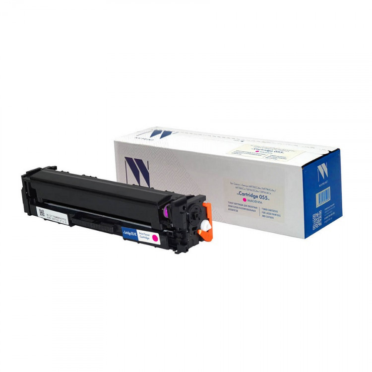 NV Print NVP-055NCM Тонер-картридж совместимый NV-055 Magenta (БЕЗ ЧИПА) для Canon i-Sensys MF742Cdw / MF744Cdw / MF746Cx / LBP663Cdw / LBP664Cx (2100k)