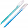 Ручка шариковая Flexoffice Cyber 0,5 мм., цвет корпуса ассорти (Синий, Бирюзовый), Комплект 2 шт. в блистере, цвет чернил Синий (FLEXOFFICE FO-025/41-2B)