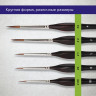 Кисти художественные набор 5 шт., синтетика, BRAUBERG ART CLASSIC, ЭРГОНОМИЧНЫЕ, 200950